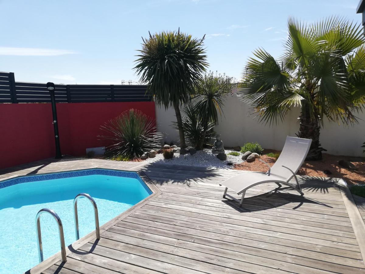 Studio Independant Chez L'Habitant Avec Piscine Et Cuisine Exterieures 拉罗歇尔 外观 照片