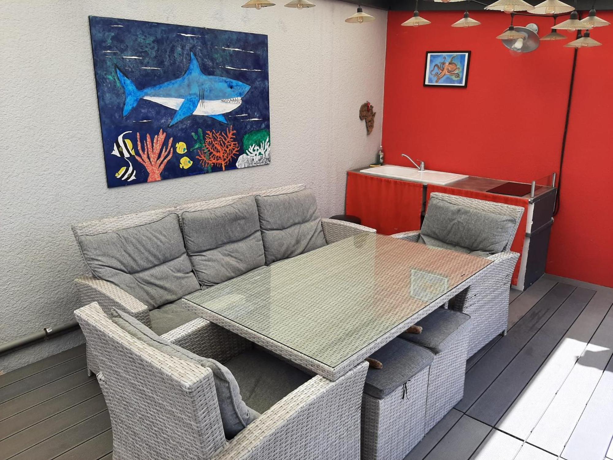 Studio Independant Chez L'Habitant Avec Piscine Et Cuisine Exterieures 拉罗歇尔 外观 照片