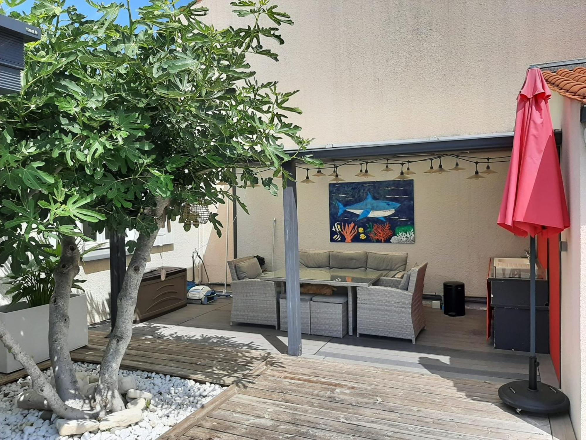 Studio Independant Chez L'Habitant Avec Piscine Et Cuisine Exterieures 拉罗歇尔 外观 照片